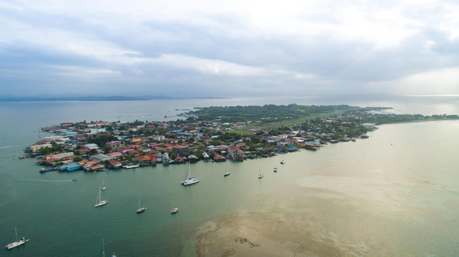 Mangrove and shallow water between the islands of Bocas del Toro.